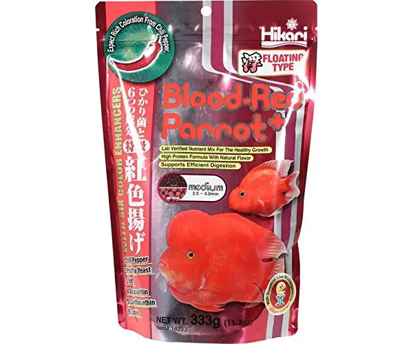 Hikari blood parrot food